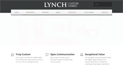 Desktop Screenshot of lynchcustomhomes.com