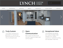 Tablet Screenshot of lynchcustomhomes.com